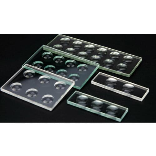 1PC 5mm or 10mmThickness Circular Concave Cavity Optical Glass Microscope Slides