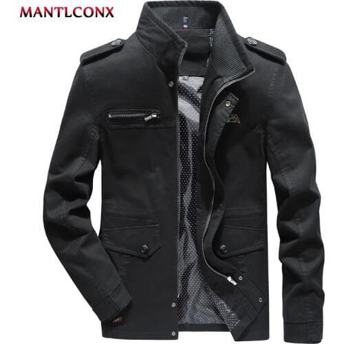 MANTLCONX Casual Jacket Men 2020 Spring Fashion Stand Collar Male Jacket Mens Jackets and Coats Man Brand Outwear Mens Clothing