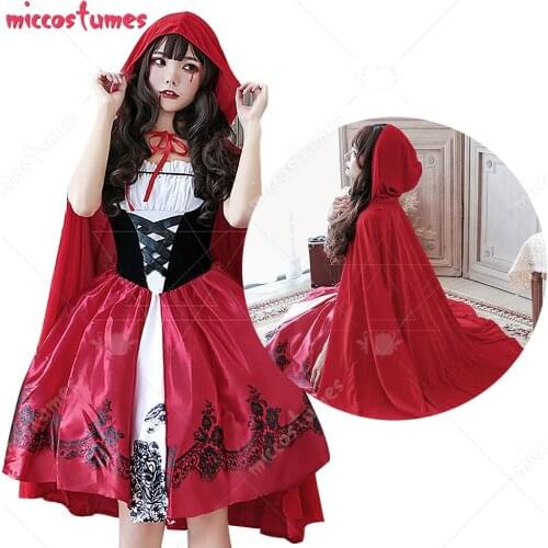 Halloween Cosplay Little Red Riding Hood Cosplay Vampire Witch Princess Dress