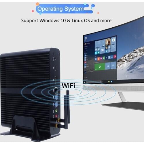 Eglobal 10th Gen Fanless mini pc Intel Core i7 10510U 4 cores 8 threads 1.8GHz tot 4.9GHz 8MB cache TDP 15W Intel UHD Graphics