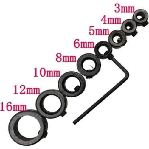 Hot sale 8pcs set 3-16mm woodworking drill bit locator drill bit depth stop ring locator drill bit locator woodworking drill bit