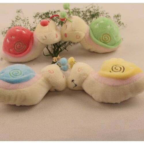New Plush toy pendant Color cartoon snail ornament cute bag decoration 15cm plush stuffed soft doll kids christmas wedding gift