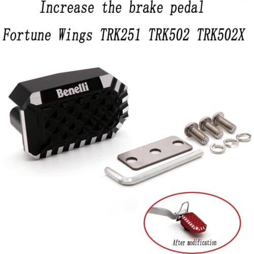 For Benelli TRK502 TRK 502X motorcycle modified CNC accessories to increase the width of the foot pad foot peda
