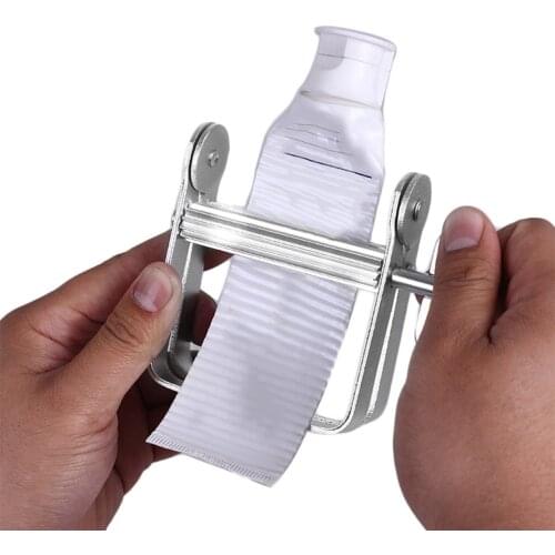 Portable Aluminum Manual Toothpaste Dispenser Squeezer Bathroom Accessories Tube Rolling Dispenser Tool For Home Personal Use