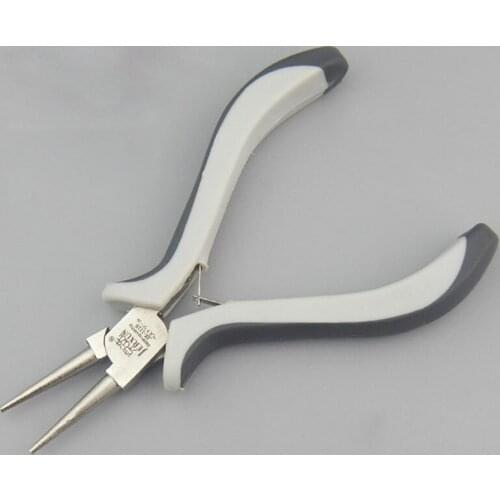 JERXUN 5" High Quality Round Nose Pliers Multi-functional Carbon Steel Mini Circlip Pliers Hand Tools for Electrical Industry