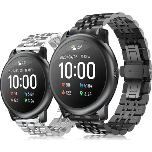 Correa for xiaomi haylou solar ls05 band Stainless steel Replacement bands for haylou solar ls05 bracelet women men strap wrist