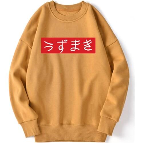 Anime Print Sweatshirt Mens Streetwear Casual Hoodie Fashion Long Sleeve Tops Leisure Pullovers Retro Winter Moletom Masculino