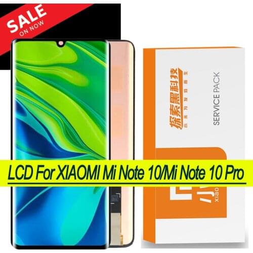 100% Original 6.47" AMOLED Display for XiaoMi Mi Note 10 Pro Full LCD Display Mi CC9 Pro Touch Digitizer Assembly Repair Parts