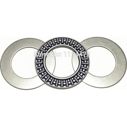 10pcs/Lot AXK Series AXK0619 6x19x2 mm Plane Thrust Needle Roller Bearing with 2AS Washers 6mm x 19mm x 2mm 3-Parts
