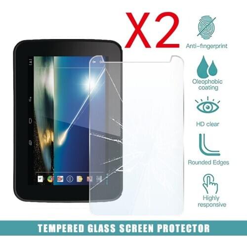 2Pcs Tablet Tempered Glass Screen Protector Cover for Tesco Windows Connect 8 Tablet Computer Explosion-Proof Screen