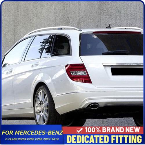 2007 to 2014 For Mercedes-Benz C-Class W204 C200 C260 Car Rear Spoiler Windshield Side Triangle Trims Cover Stickers