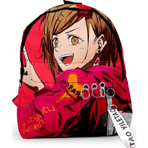 2021 Jujutsu Kaisen Merch 3D Anime Backpack Schoolbag Customized High Quality Teen Notebook Ninja Backpack