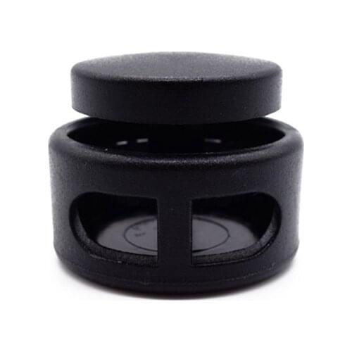 50pcs 5mm Plastic Cord Buckle Findings End Tip Caps Crimp End Beads Caps for Cords Bag Craft Accessories