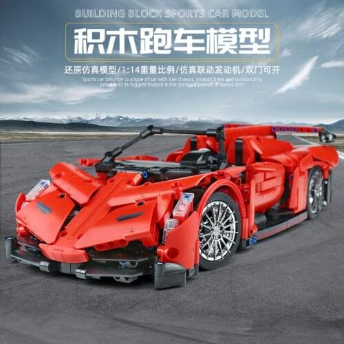 701942 1:14 Car Model The MOC-0559 Lamborghinis Veneno Roadster Race Car Building Blocks Bricks Kids Christmas Gifts Toy