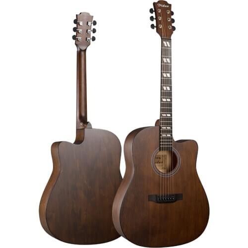 Diduo Acoustic Guitar Top Quality Picea Asperata 41" Brown Guitarra 6 Strings Guitar Spruce Musical Instruments AGT29