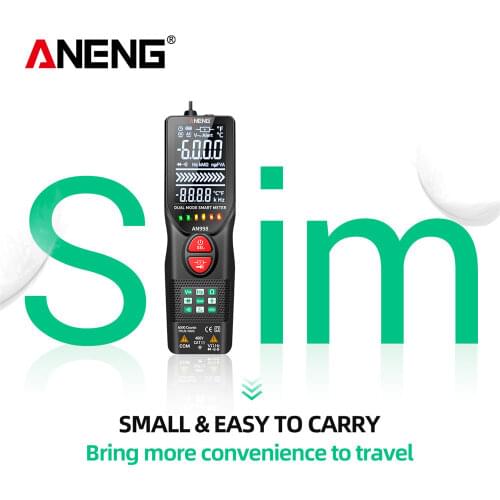 ANENG AN998 Automatic Digital 6000 Counts Professional Multimeter Eletric Auto Ranging AC/DC Voltmeter Temp Ohm Hz Detector Tool