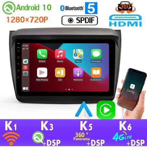PX6 1280*720P Android 10.0 For Mitsubishi Pajero Sport Montero L200 Triton 360 Camera HDMI GPS Radio Car Multimedia Player SPDIF