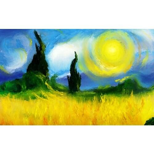 Bigger is Better 400x300MM Magnets JM10041 Painting_of_Vincent_Van_Gogh_-_The_heat