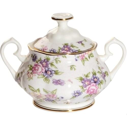 Color Enamel Coffee Pot Sugar Cans Milk Kettle Creative Bone China Drinkware Ceramic Set