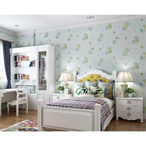 Children Wallpaper Boys Girl Bedroom TV Background Wall paper Cartoon papel de parede wallpaper for walls 3 d Beibehang