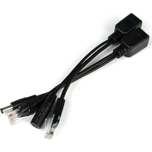 10pcs(5pairs) POE Adapter cable Connectors Passive Power cable Ethernet PoE Adapter RJ45 Injector + Splitter Kit 12V 24V 36V