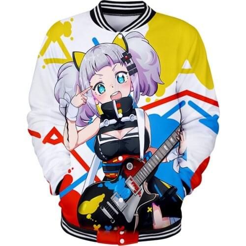 Kawaii Kaguya Luna 3D Print Autumn Winter Holiday Men/Women Streetwear Baseball Uniform Streetwear HIP HOP Punk Anime Clothes