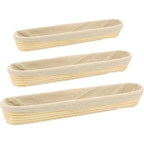 Natural Rattan Fermentation Wicker Basket Country Baguette French Bread Mass Proofing Baskets Dough Banneton Baskets