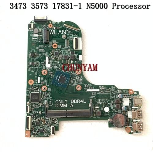 17831-1 3C99P For Dell Inspiron 3473 3573 laptop Motherboard CN-0D95JV D95JV N5000 CPU Mainboard 100%Tested
