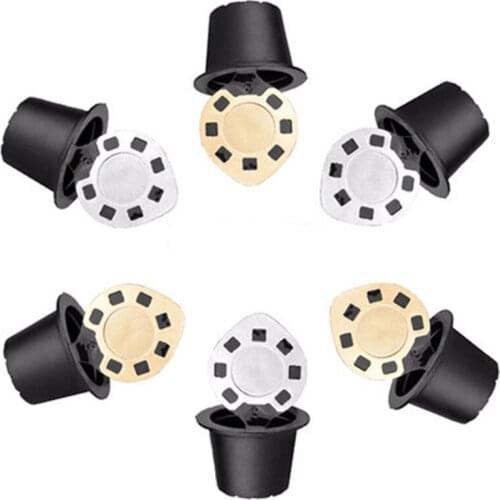 Reusable Nespresso Coffee Capsules Pod Cup Refillable Coffee Capsule Refilling Filter Stainless Steel Coffeeware Holder