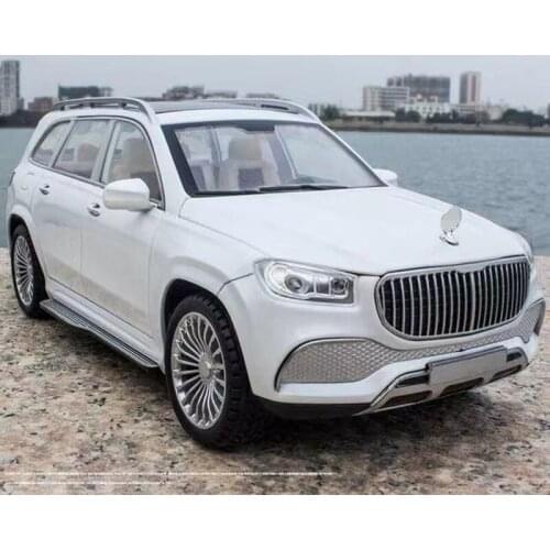 1:24 Maybach GLS600 Model Alloy Car Luxurious Inertia Pull Back Light Metal Vehicle Simulation Collection Gifts Toys for boys