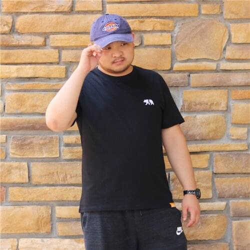 California Bear Summer Mens Plus Size Cotton T-shirt Gay Cute Bear Round Collar Short Sleeve Tops White/Navy/Black S M L XL 2XL