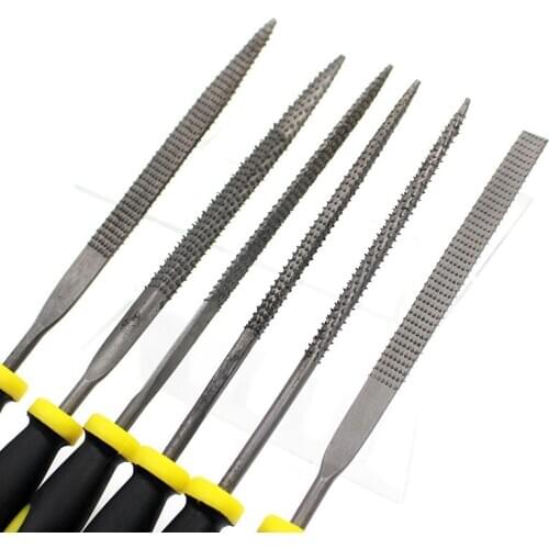 6PC 3*140/4*160/5*180mm Needle Files Set Wood Carving Tool Metal Polishing Instruments For Metal Glass Stone Jewelry Manual File