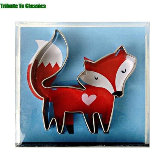 New! Fox Shape Cookie Cutter Stainless Steel Tools Forest Animal Biscuits Fondant Cake Decorating Bakeware