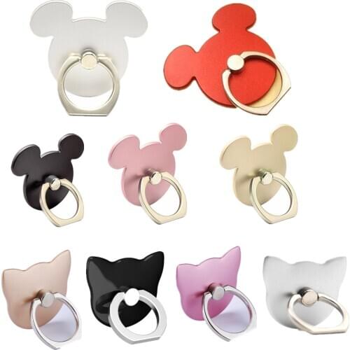 Mobile Phone socket Holder Stand 360 Degree Mouse Shape Finger Ring socket For Mickey cell phone socket For all Smfor phone