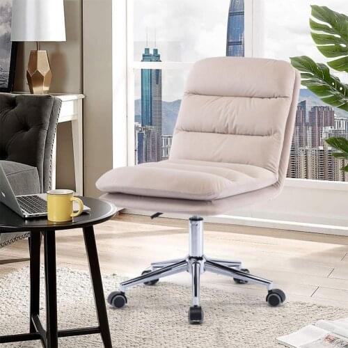 Practical Great Leisure Vanity Chair without Armrest Modern Swivel Chair Adjustable Height for Home