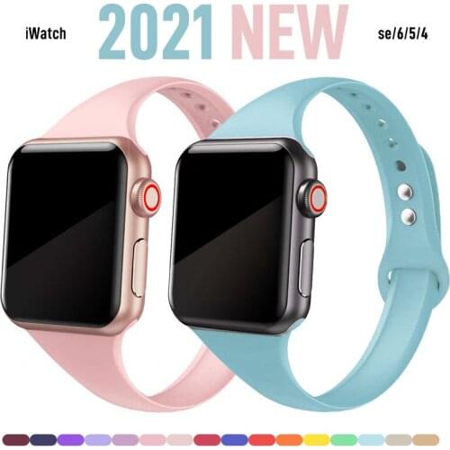 Strap for Apple Watch 5 Band 40mm 44mm iWatch serie 4/5/6/SE Elastic Belt Silicone Solo Loop bracelet Apple watch band 42mm 38mm
