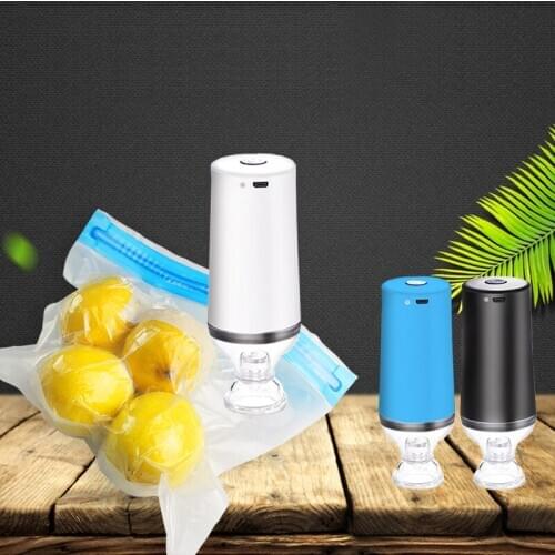 Handheld Food Vacuum Sealer Packaging Machine Portable Vacuum Machine Electric Air Pump Vacuum Zipper Bags Sealer Vacuum Packer