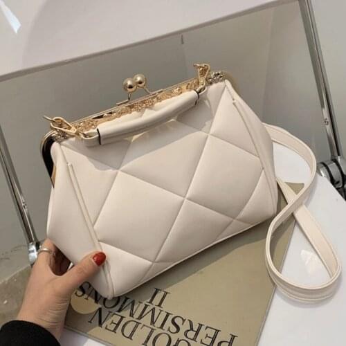 Lattice Shell Bag 2021 Summer New High-quality PU Leather Womens Designer Handbag Travel Shoulder Messenger Bag