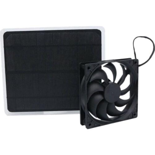 Solar Panel Powered Fan Outdoor Waterproof Solar Exhaust Fan Ventilator For Greenhouses Chicken House 5W Low Power