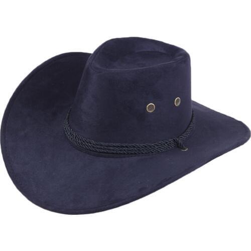 High Quality Retro Western Cowboy Cowgirl Hat Men Riding Cap Fashion Wide Brim Crushable