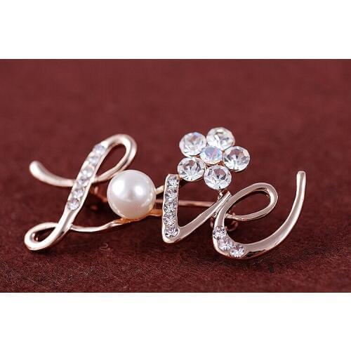 New jewelry Color crystal musical note brooch high-quality retro large gold Crown brooch zircon pin for women