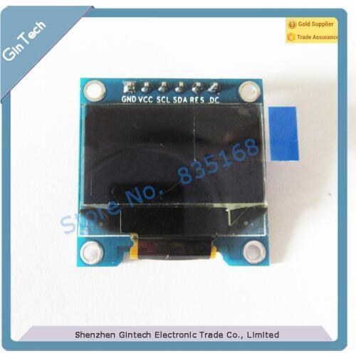 1pcs IIC SPI interface 0.96" OLED display 12864 , I2C /SPI 6PIN OLED module for arduino , driver chip SSD1306