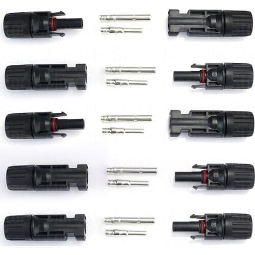 10sets/pack Multi-Contact 4 male female 30a 1000v MC PV Solar panel cable connector Connect solar system