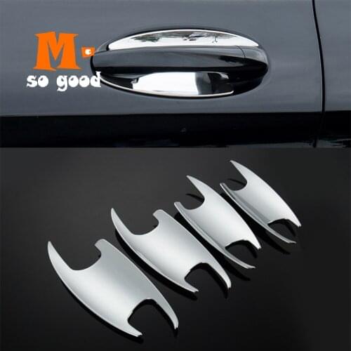 ABS Chrome for Mercedes Benz GLC 2016 2017 2018 Car Door handle Bowl cover trim styling auto accessories 4pcs
