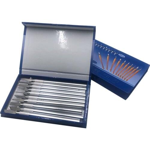 DIY Wax Carving Knife 10pcs/Set Handheld Jewelry Wax Carving Tools Stainless Steel Digging Knife