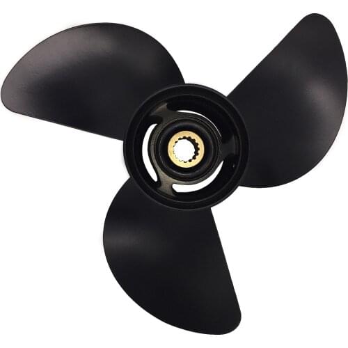 Boat Propeller 13 3/4x13 for Tohatsu 60HP-125HP 3 Blades Aluminum 15 Tooth RH OEM NO: 3HKB64527-0 13.75x13