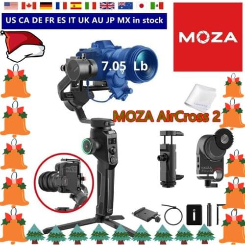 MOZA AirCross 2 Gimbal with Moza iFocus-M Follow Focus Motor for DSLR Mirrorless Camera Payload up to 7.1Lbs12hours Runningtime