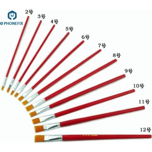 ESD Safe Brush Set Multi-purpose Soft Brushes Dust Cleaning Tool with Wooden Handle for Mobile Phone Cleaning Repair Tools