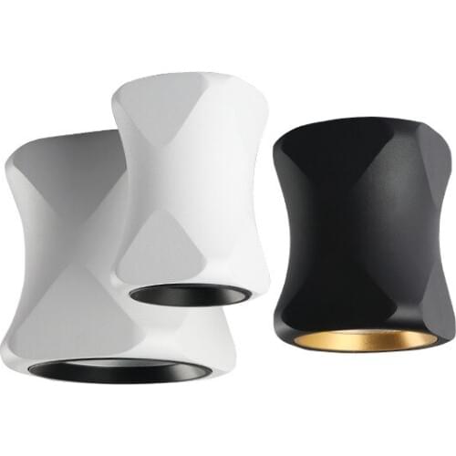 NEW Fashion Nordic black white wall mounted downlight cob ceiling aisle corridor porch lights living room downlight 7W 10W 12W