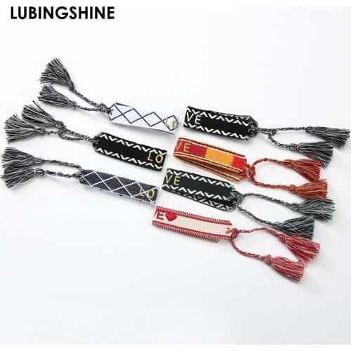 New Friendship Bracelet For Women Men Adjustable Embroidery Tassel Bracelets Vintage Couple Braided Bracelet Jewelry Gifts